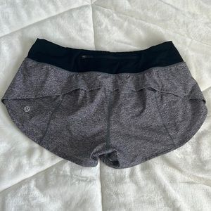 Lululemon speed up shorts.